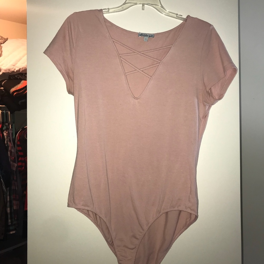 Light pink Charlotte Russe bodysuit